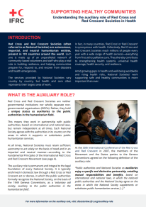 Auxiliary Role in Health - Brochure