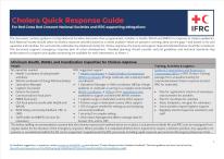 publication cover- cholera quick response guide in English