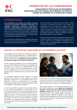 Folleto sobre el Rol Auxiliar en Salud