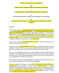 Protocole d’accord/Accord-cadre de collaboration