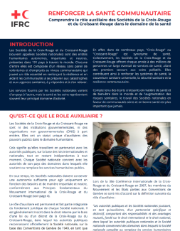 Brochure sur le rôle auxiliaire en santé